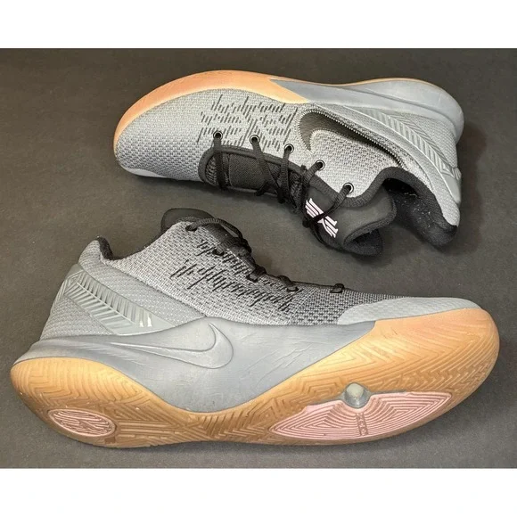 Nike Kyrie Flytrap 2 Shoes Mens Size 10 Gray Black Gum Basketball AO4436-006 - Picture 7 of 12